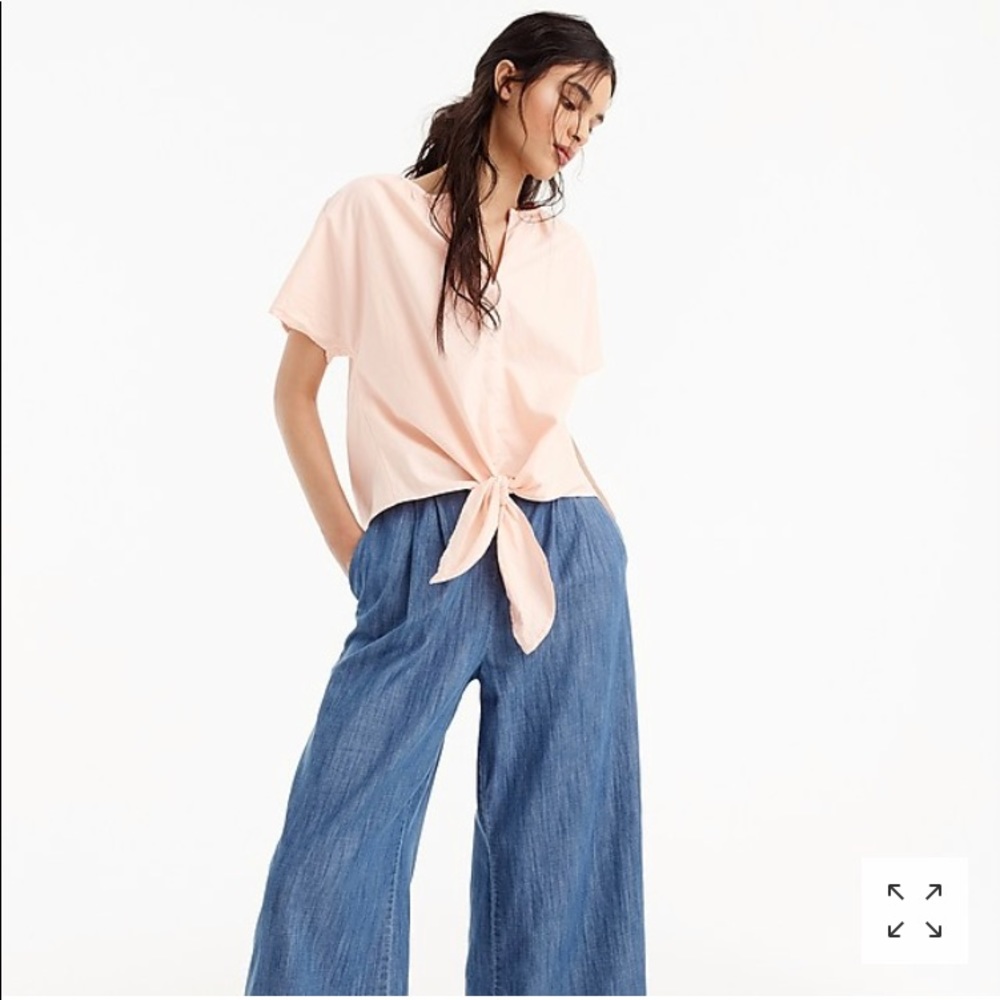 J crew Tie Front Top